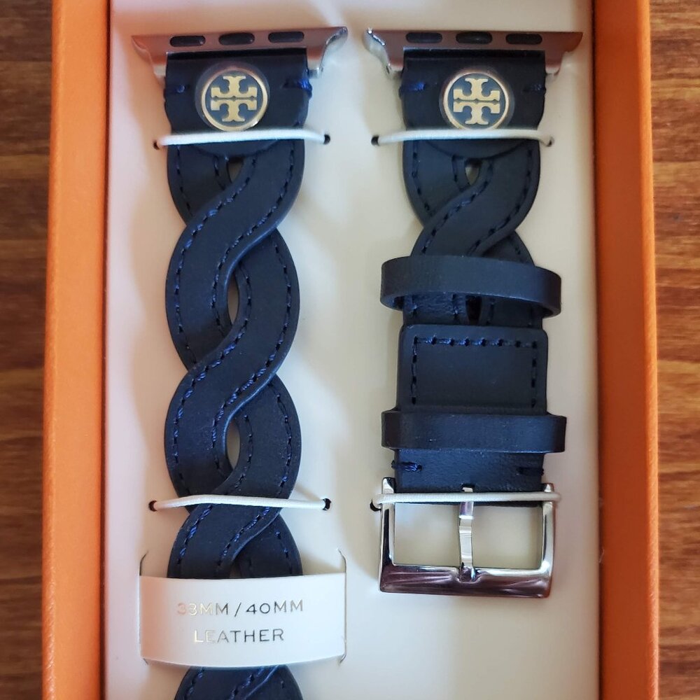 Tory Burch  braided leather 20mm apple watch watchband